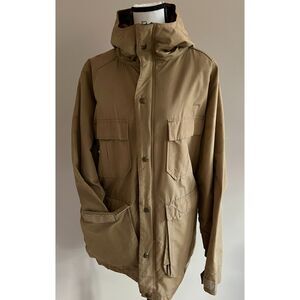 Vintage Woolrich beige four pocket utility jacket. Size M